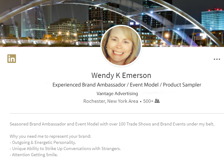 LinkedIn Profile Tips for Promotional Models