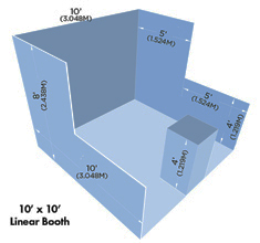 Standard In Line Linear Booth Design